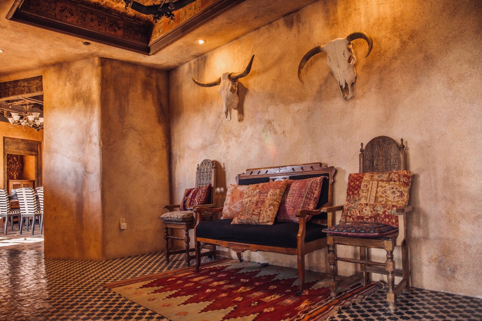 Desert inspired art throughout your palace.