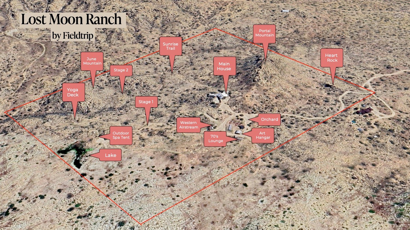 Map of Lost Moon Ranch