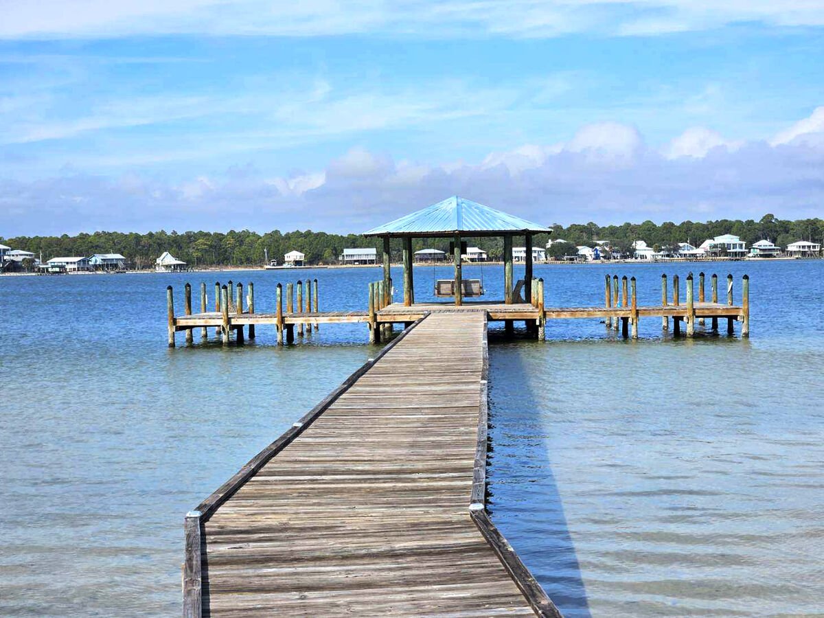 Don't forget your fishing gear! Head down to one of the three shared neighborhood piers and try your luck at catching the 