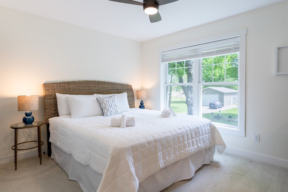 Bedroom 2 with Queen bed and attached Bath