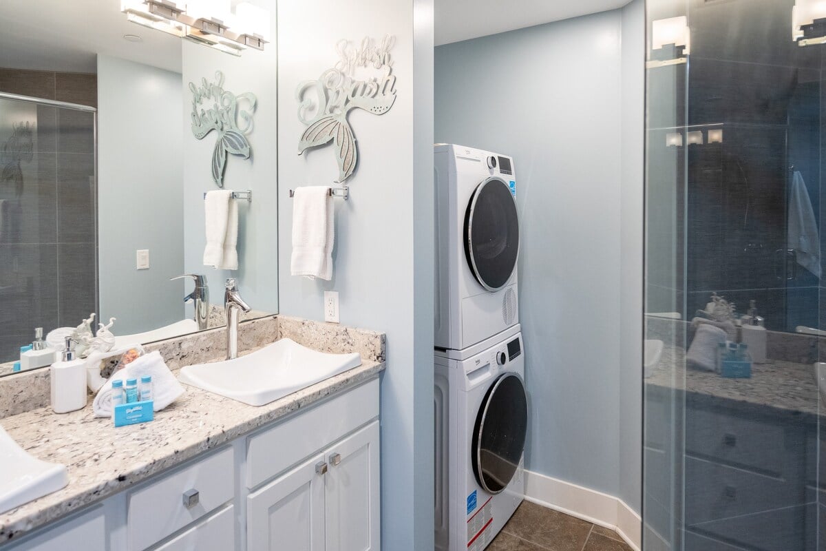 Full Bathroom 2 with Stand Up shower and Laundry