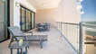 Large balcony and dining table
