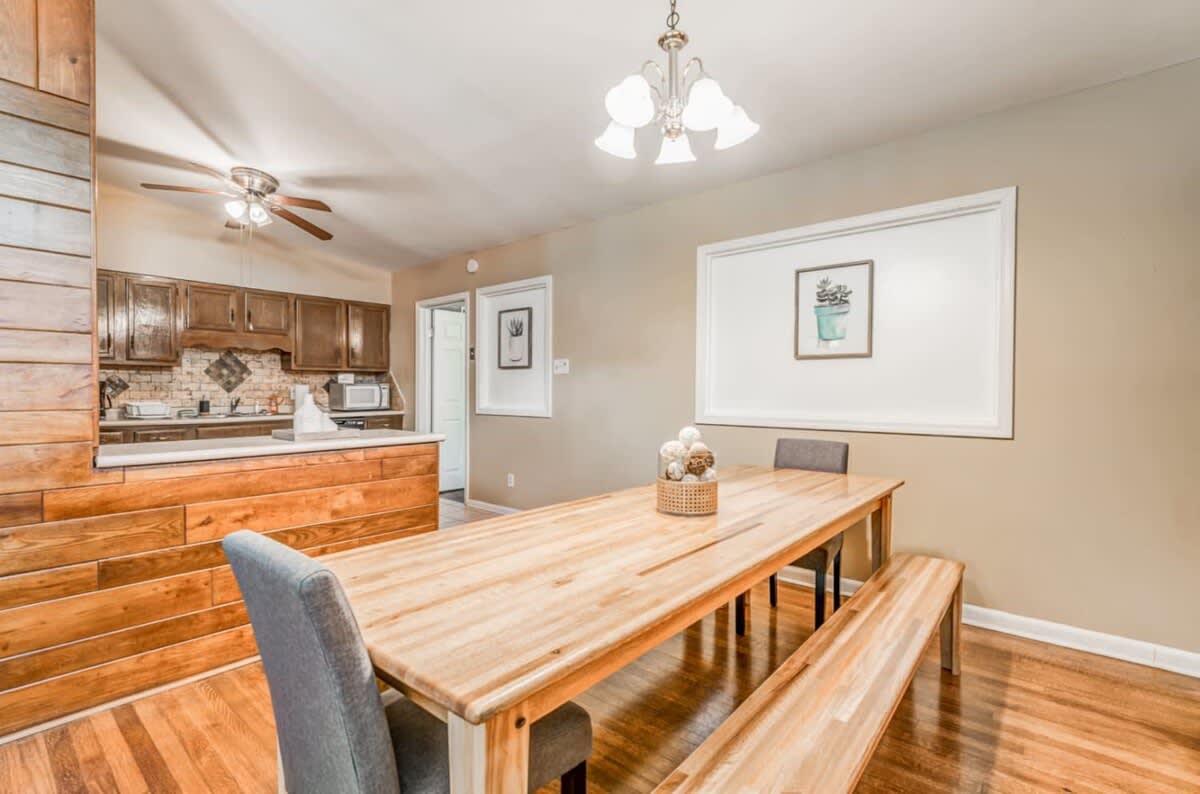 Large table for family meals