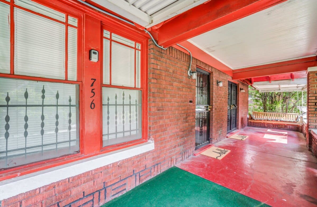Front Porch with swing chair