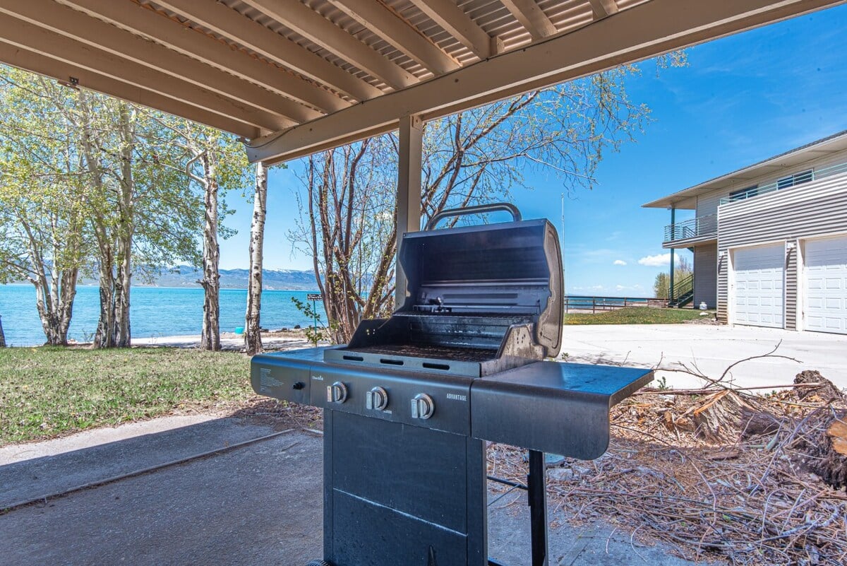 Sizzle something special! This listing features a grill for a backyard cookout.