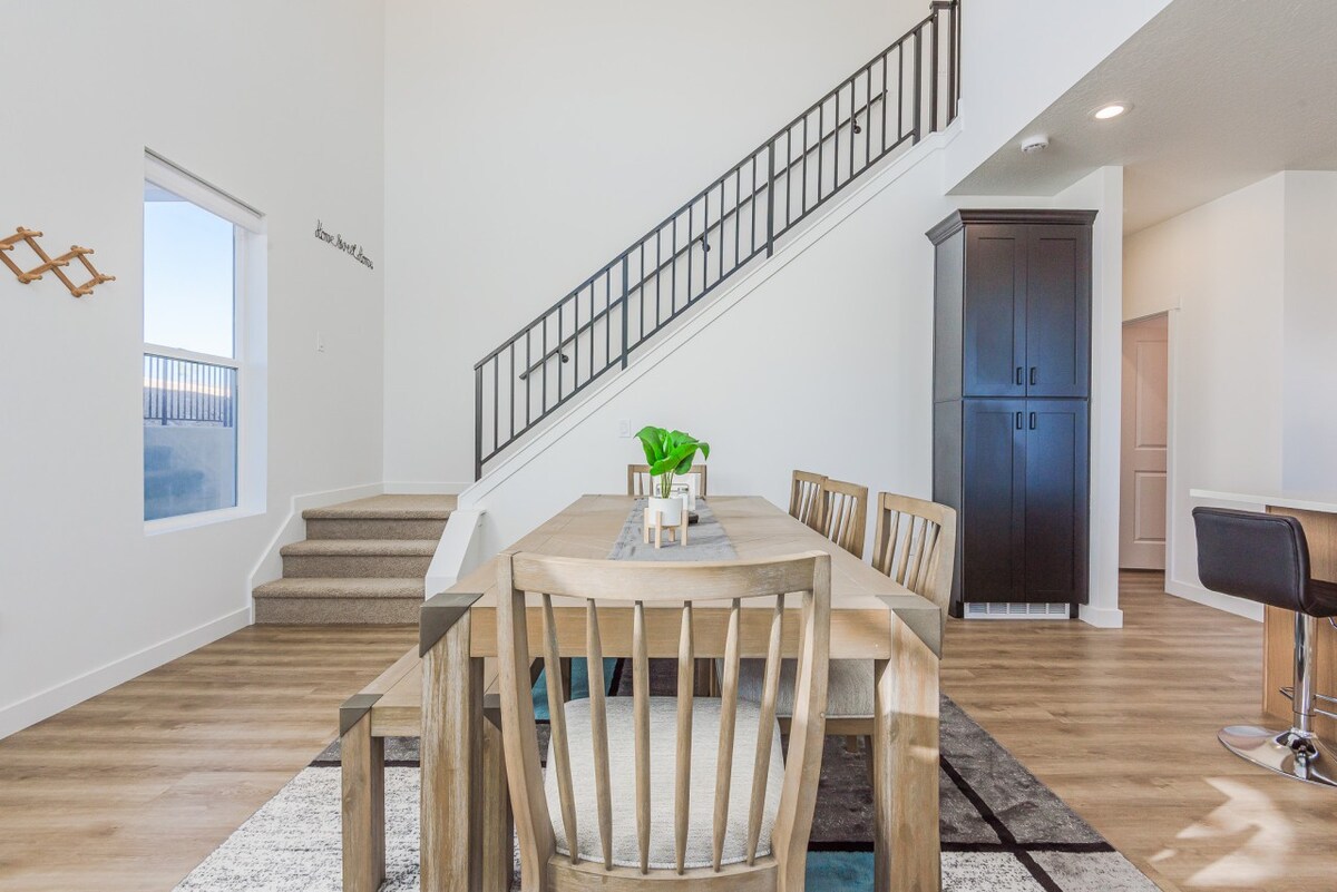 Stairs leading to the upper level.