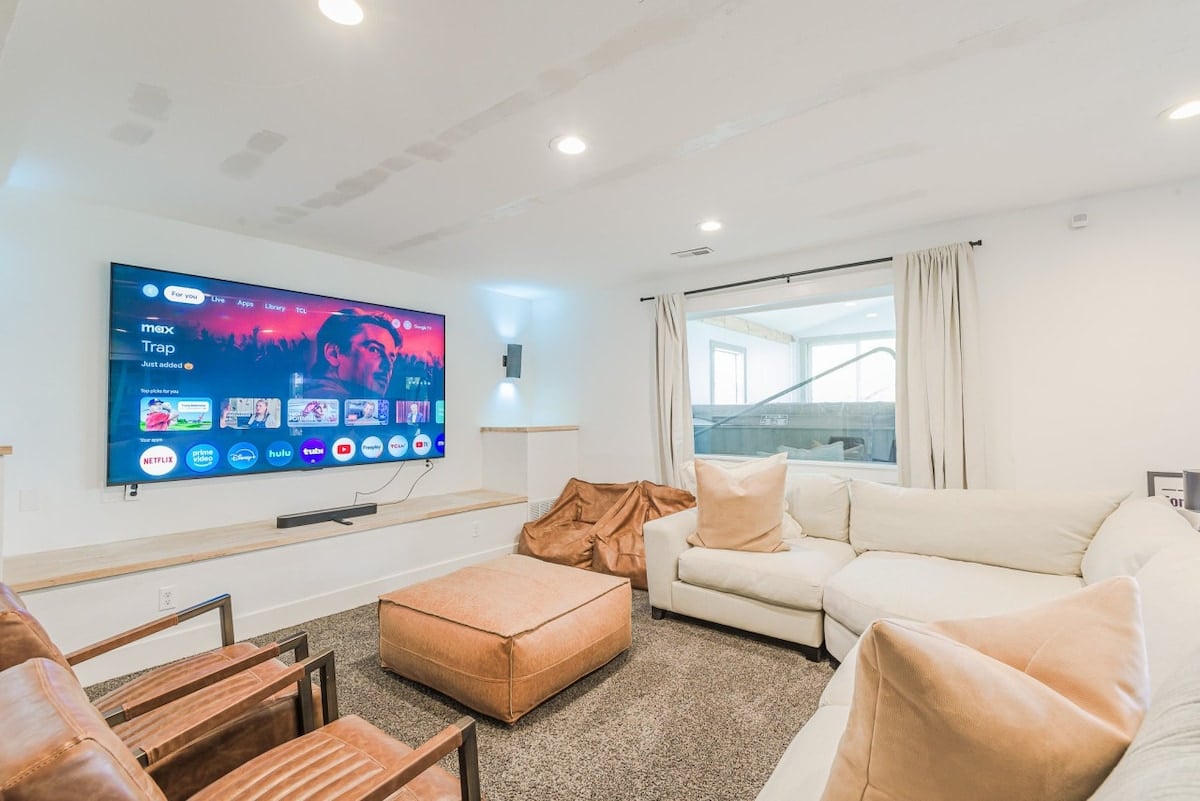 Catch your favorite films in style with plush seating and immersive surround sound.