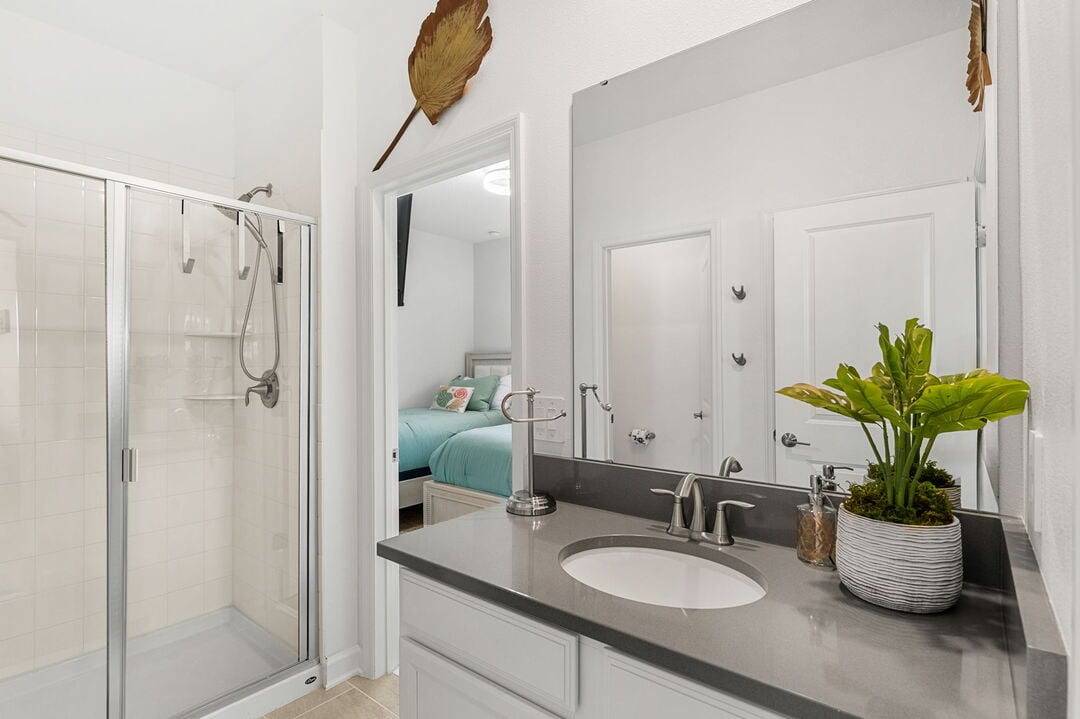 Guest bathroom 3 & 4- step in shower
