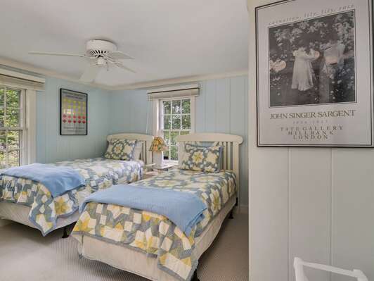 Main Level Bedroom 3 with Twin Beds