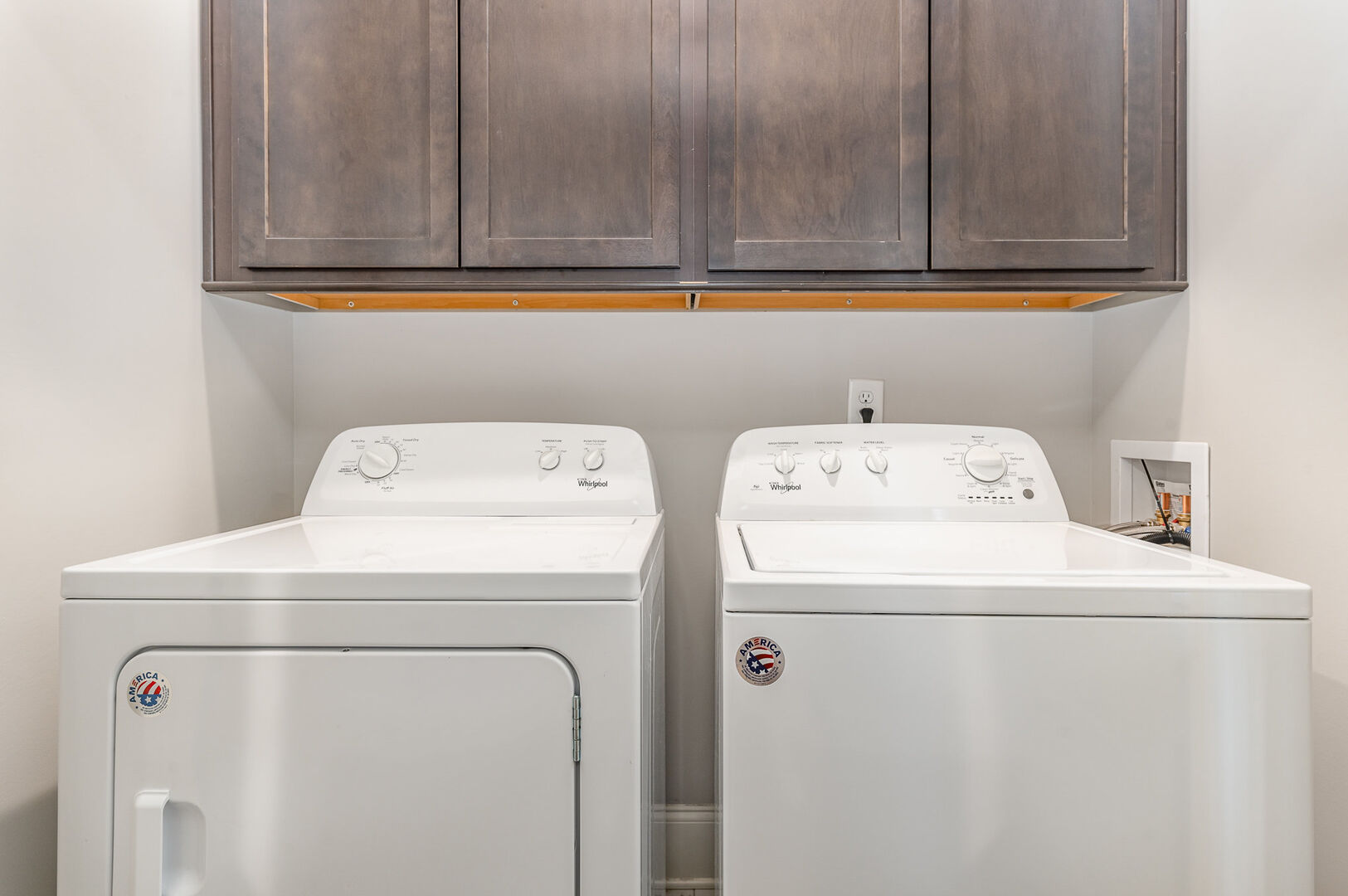 Unit 1 (1st Floor): Laundry area with a washer and dryer.