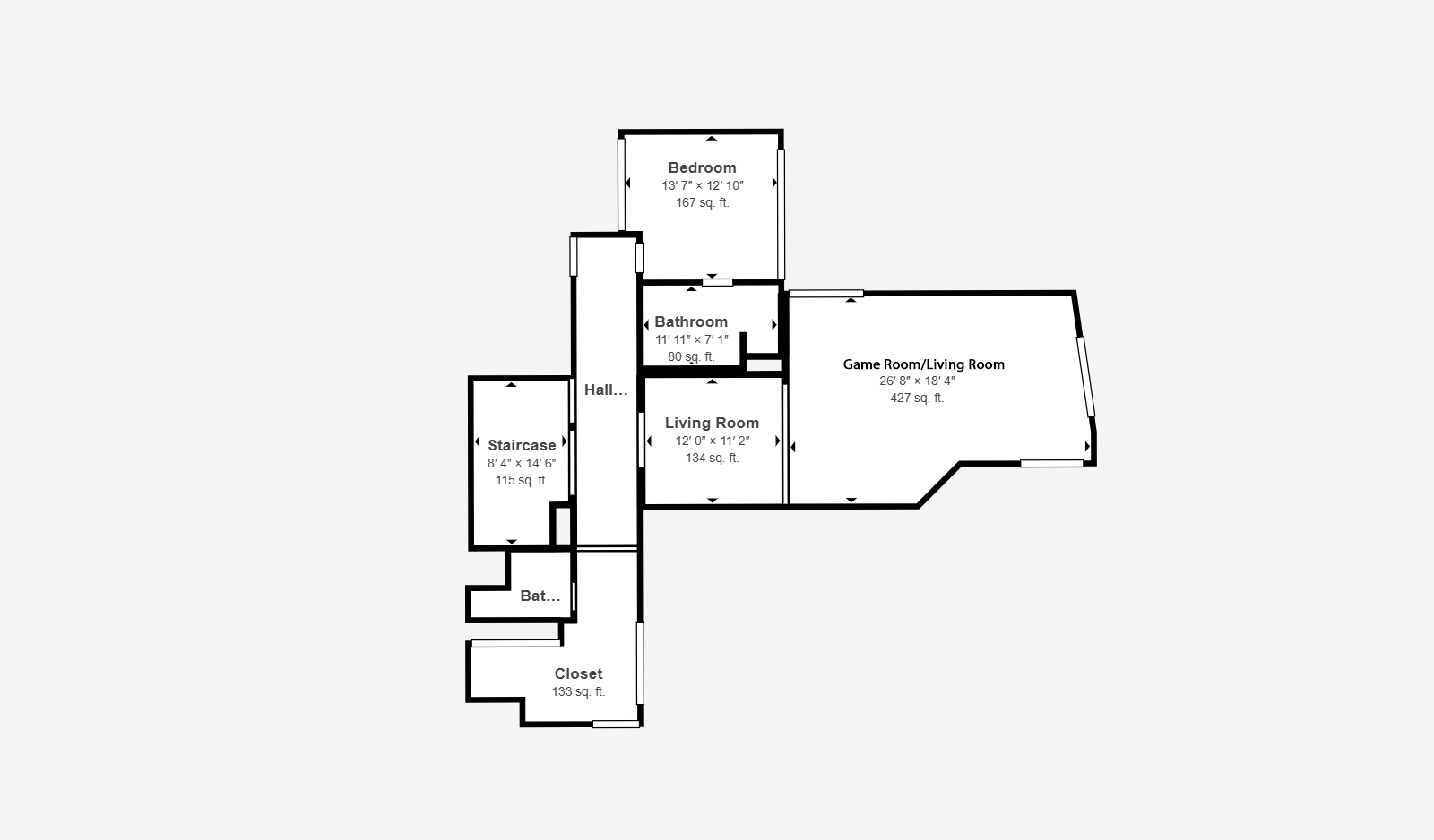 Floor plan for bottom floor