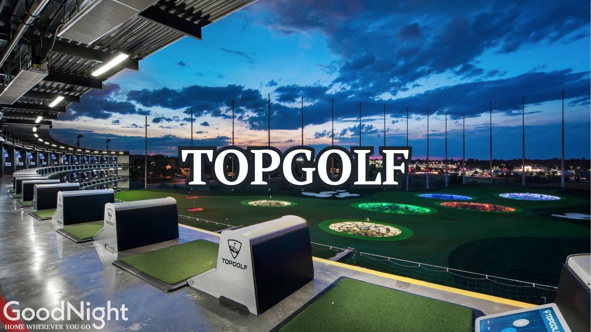 12 min walk: Topgolf