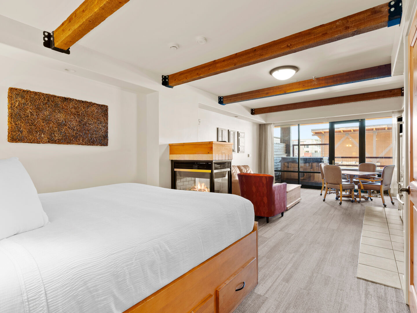 King Bed / Main Living Area